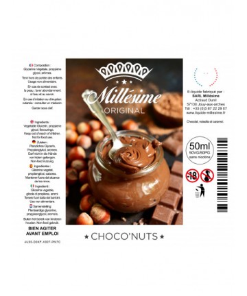 CHOCO'NUTS 50ML - MILLESIME