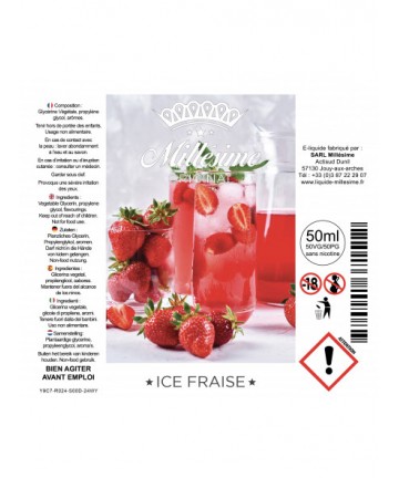 ICE FRAISE 50ML - MILLESIME